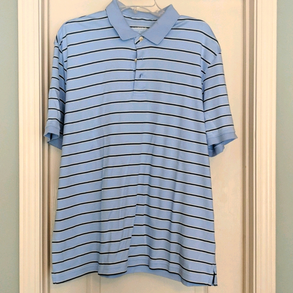 Mens light blue polo